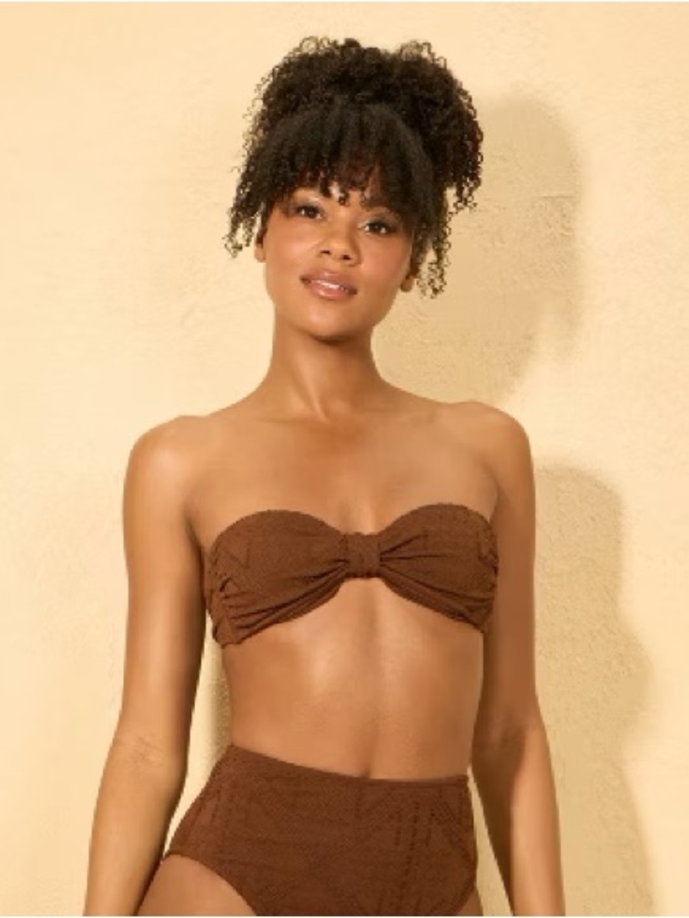 Brown Crochet Bikini